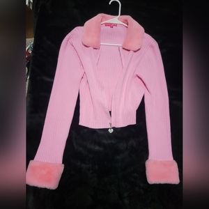 Dolls kill x winx club fuzzy cardigan
